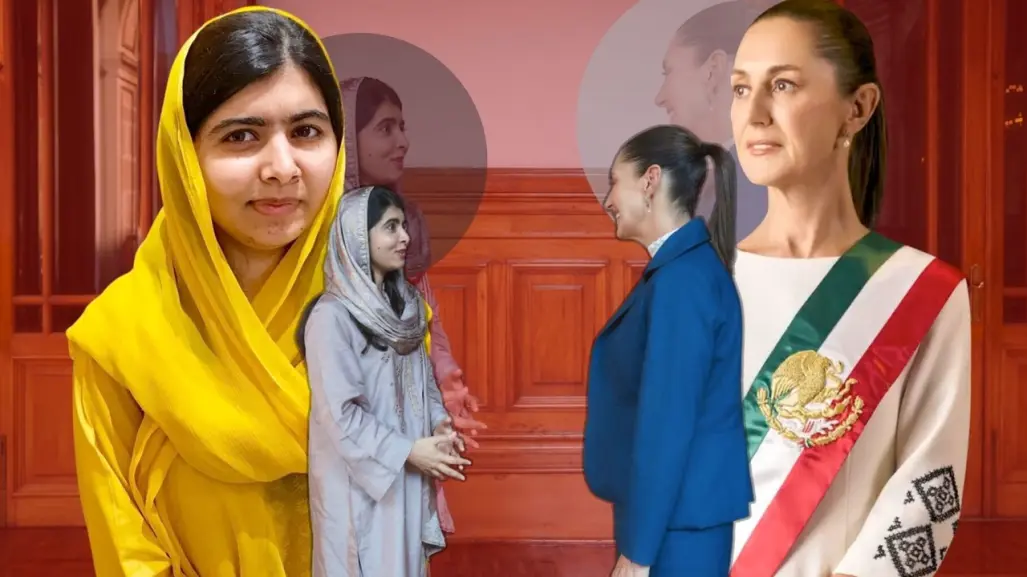 Recibe Claudia Sheinbaum a Malala Yousafzai en Palacio Nacional