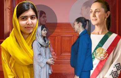 Recibe Claudia Sheinbaum a Malala Yousafzai en Palacio Nacional