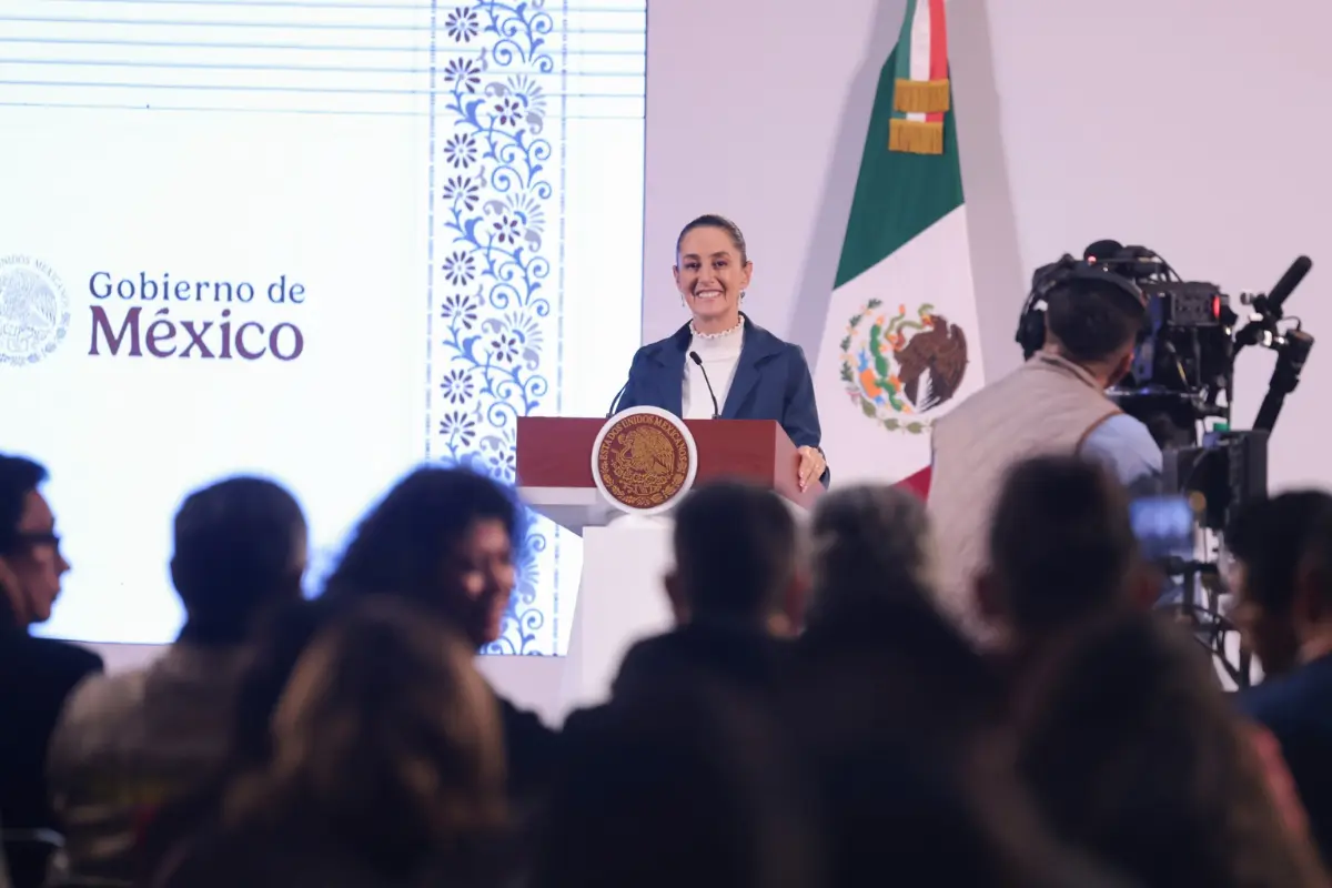 La presidenta de México realizó su pronunciamiento durante la conferencia matutina de este jueves. Foto: Presidencia de la República