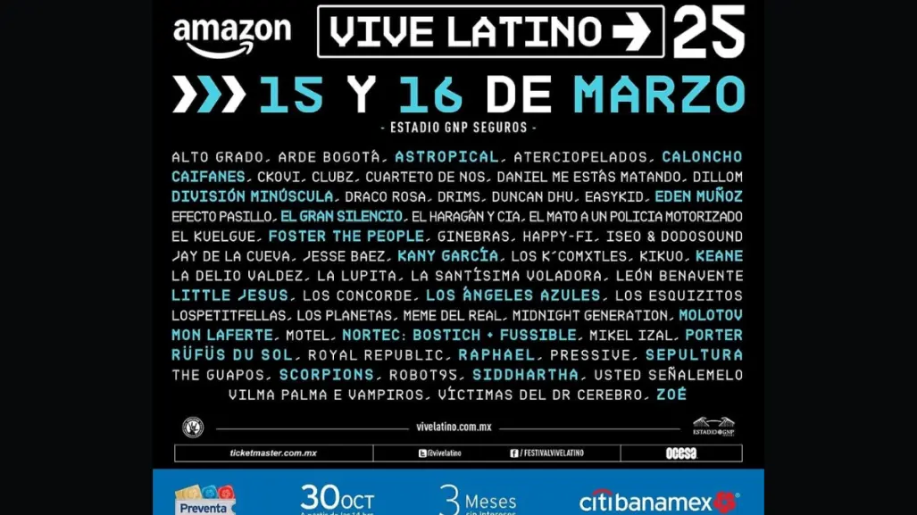 Vive Latino 2024: Scorpions encabeza lineup para festejar 25 años del festival.