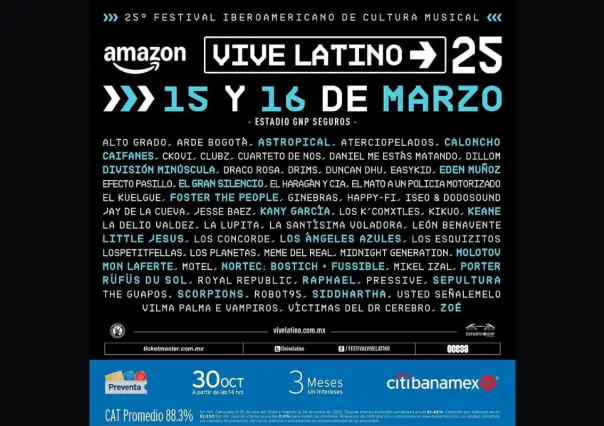 Vive Latino 2024: Scorpions encabeza lineup para festejar 25 años del festival.