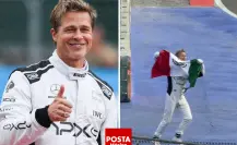 Brad Pitt deslumbra en el Gran Premio de México para filmar escenas de F1