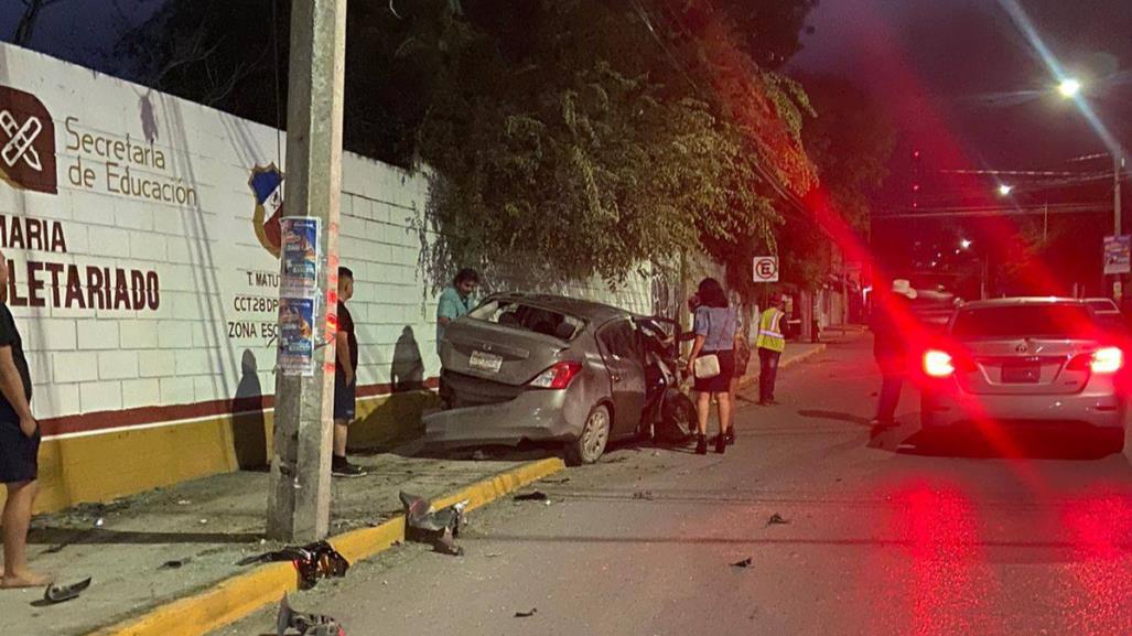 Fiesta termina en accidente vial; ¿hay lesionados?