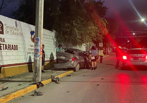 Fiesta termina en accidente vial; ¿hay lesionados?