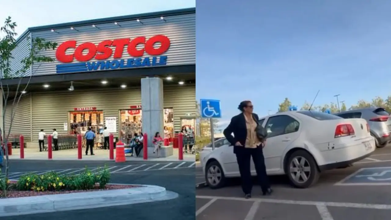 Mujer se estaciona en lugar para discapacidad en Costco; la apodan Lady Tacón