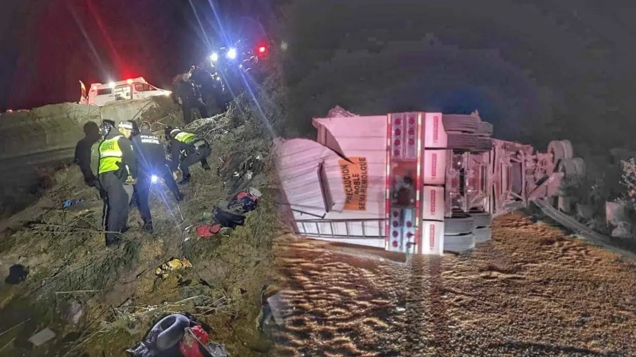 Volcadura de Ómnibus en Zacatecas: lista de víctimas y nombre de duranguenses