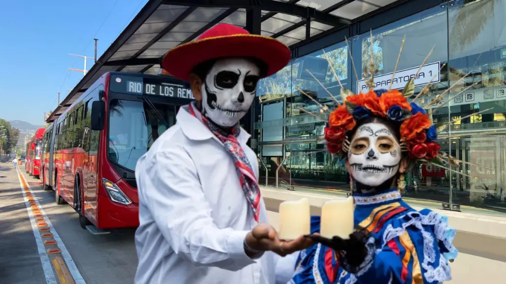 Metrobús CDMX: Estaciones cerradas y cambio de rutas por Procesión de Catrinas