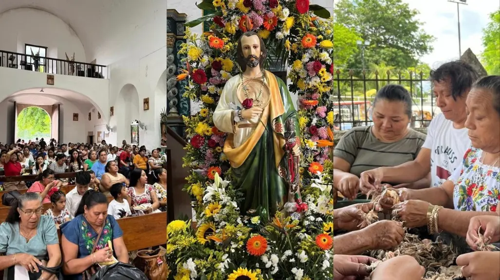 San Judas Tadeo recibe a feligreses que cumplen sus promesas en Caucel