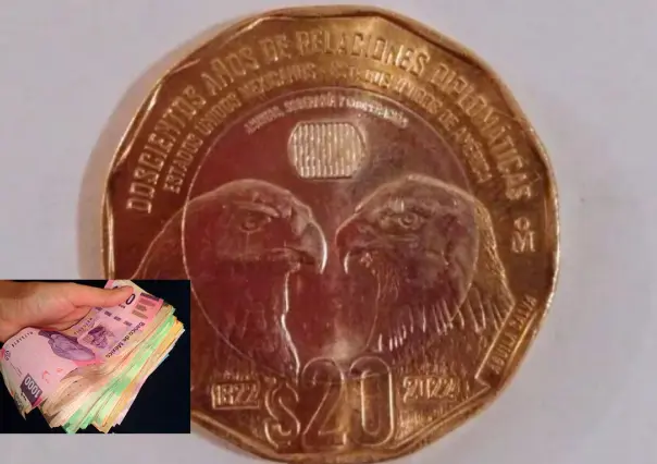 Recibe más de 5 millones de pesos por esta moneda conmemorativa de 20 pesos