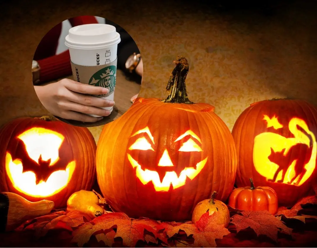 Starbucks aprovecha la temporada de otoño y Halloween para lanzar su bebida. Foto: Canva.