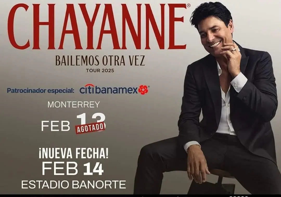 Chayanne confirma segunda fecha en Monterrey Foto: Redes Sociales