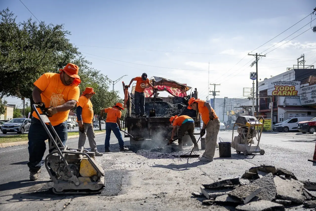 El gobierno de Guadalupe intensifica el bacheo municipal. Foto: Armando Galicia.