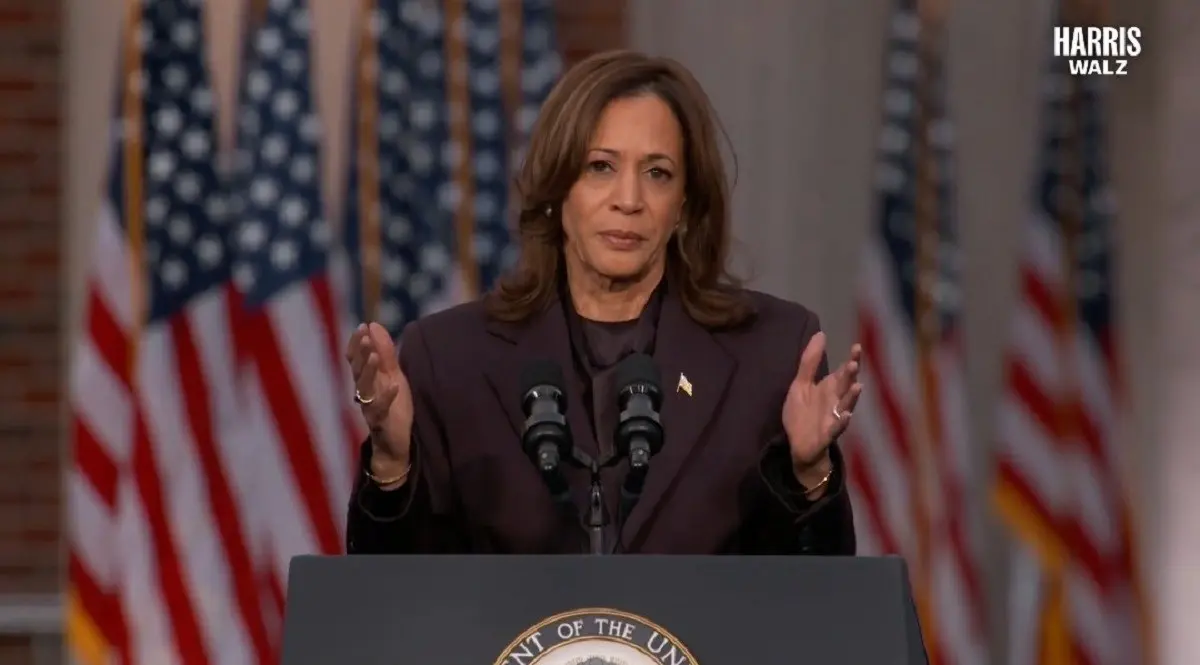 La vicepresidenta de los Estados Unidos y ex candidata presidencial demócrata, reconoció oficialmente su derrota ante Donald Trump. Foto X: @KamalaHarris