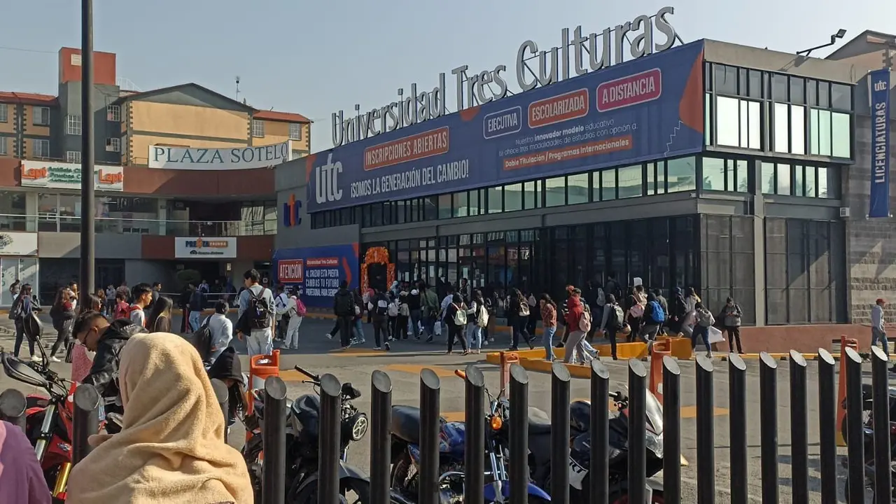 Estudiantes de la UTC se manifestaron de nueva cuenta. Foto: Ramón Ramírez