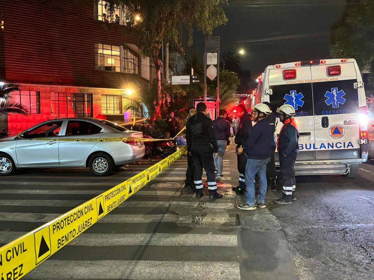 Accidente de moto contra automovilista en CDMX. Foto: Ramón Ramírez