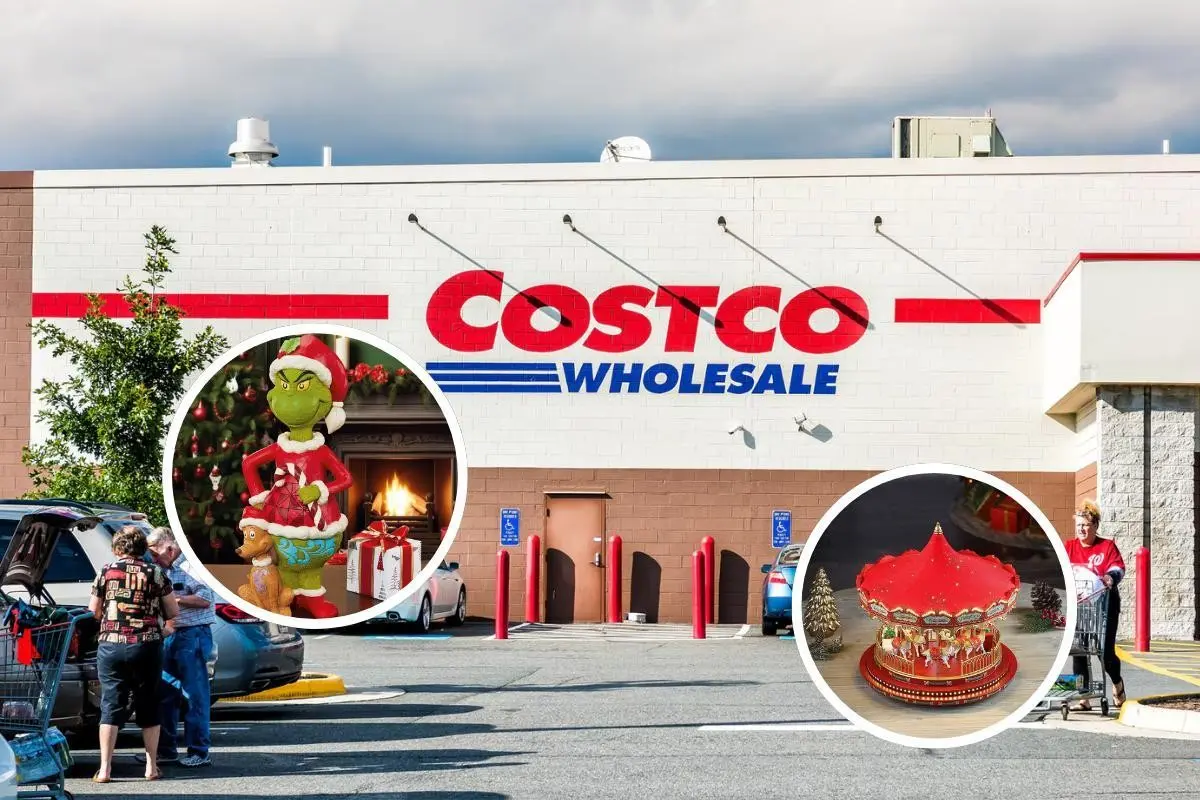 Fachada principal de Costco y algunos adornos que se pueden encontrar. Foto: Canva - Costco.