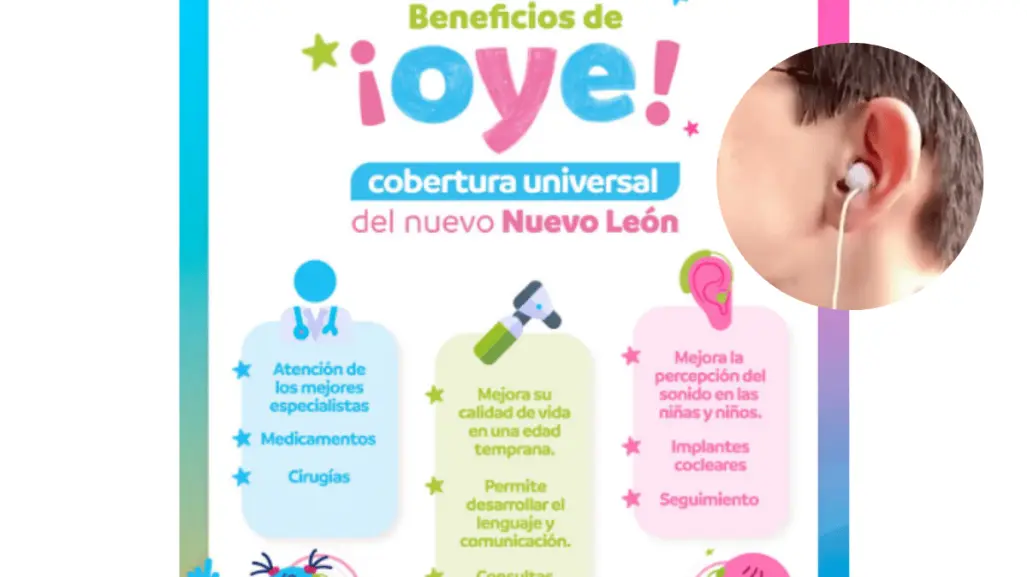 Cobertura Universal OYE: así beneficia a niños con sordera en Nuevo León