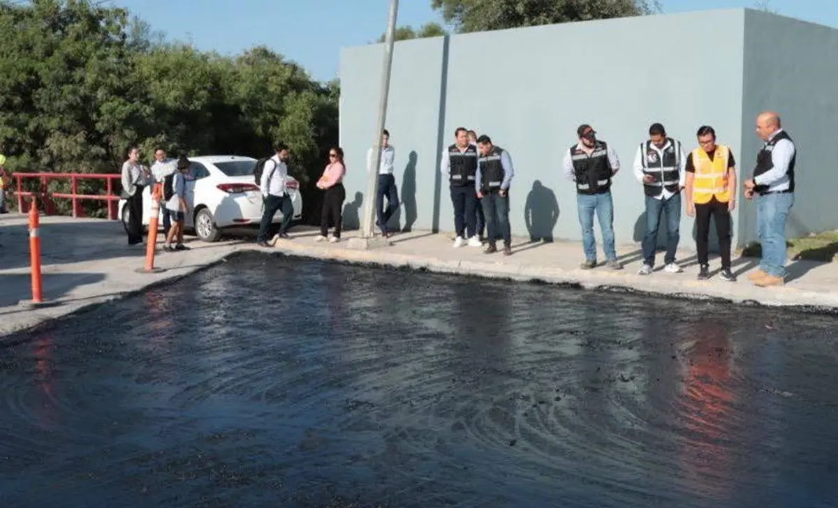 Alcalde de Juárez, Félix Arratia, reporta avances en iluminación y pavimentación en el municipio