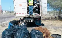 Recolectan más de 18 toneladas de basura en la carretera La Paz-Todos Santos