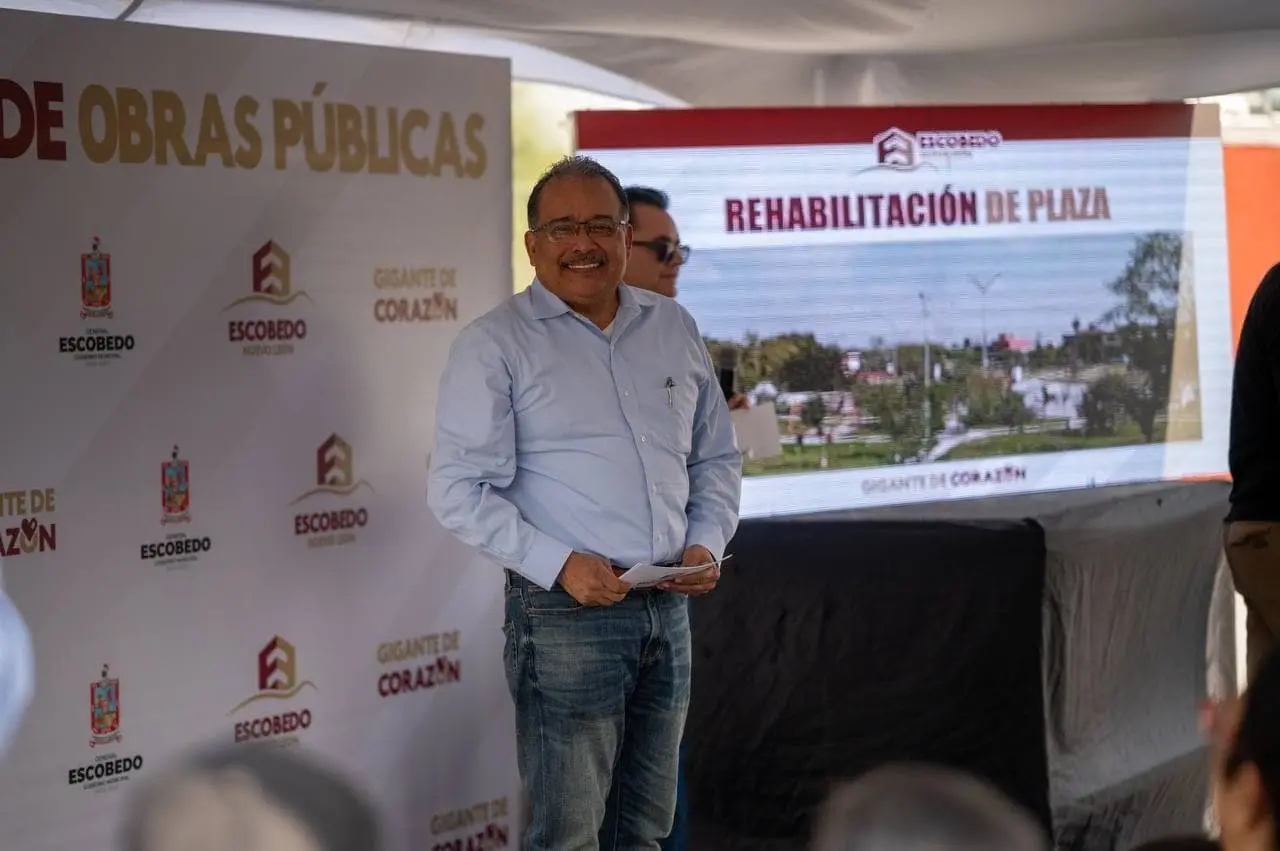 Andrés Mijes impulsa la nueva Plaza de la Transformación en Escobedo