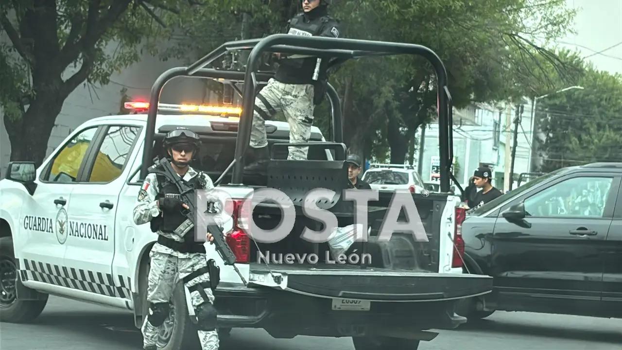 Elementos de la Guardia Nacional en la zona donde el hombre resultó herido. Foto: POSTA MX.