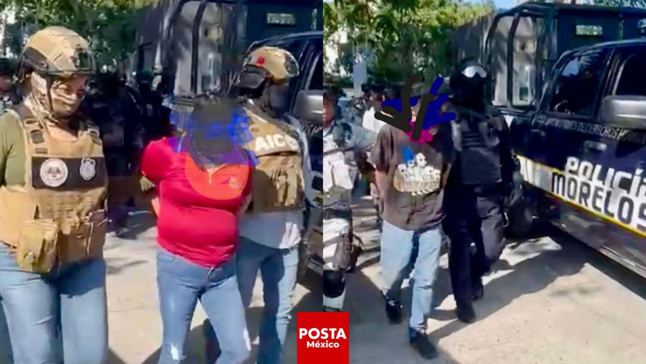 Cuatro personas, presuntamente pertenencientes al cártel Los Aparicio, fueron detenidas. Foto: Captura de pantalla.