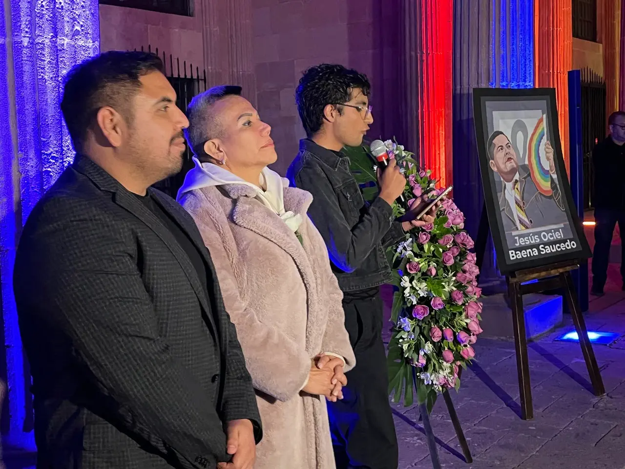 Se le rindió un tributo en el Congreso al magistrade Jesús Ociel Baena. (Fotografía: Leslie Delgado)