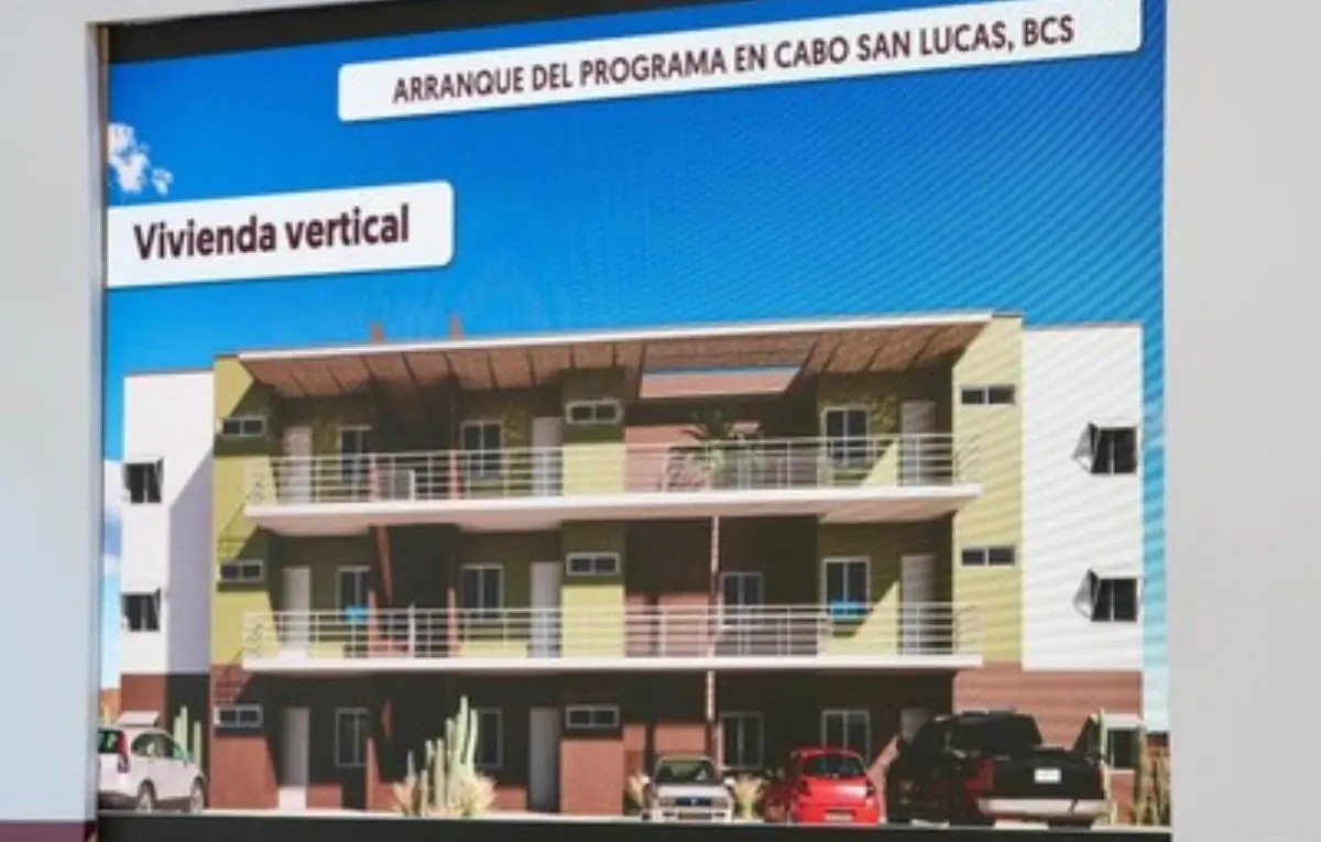 Departamentos del programa de viviendas en Cabo San Lucas. Foto: Gobierno de México