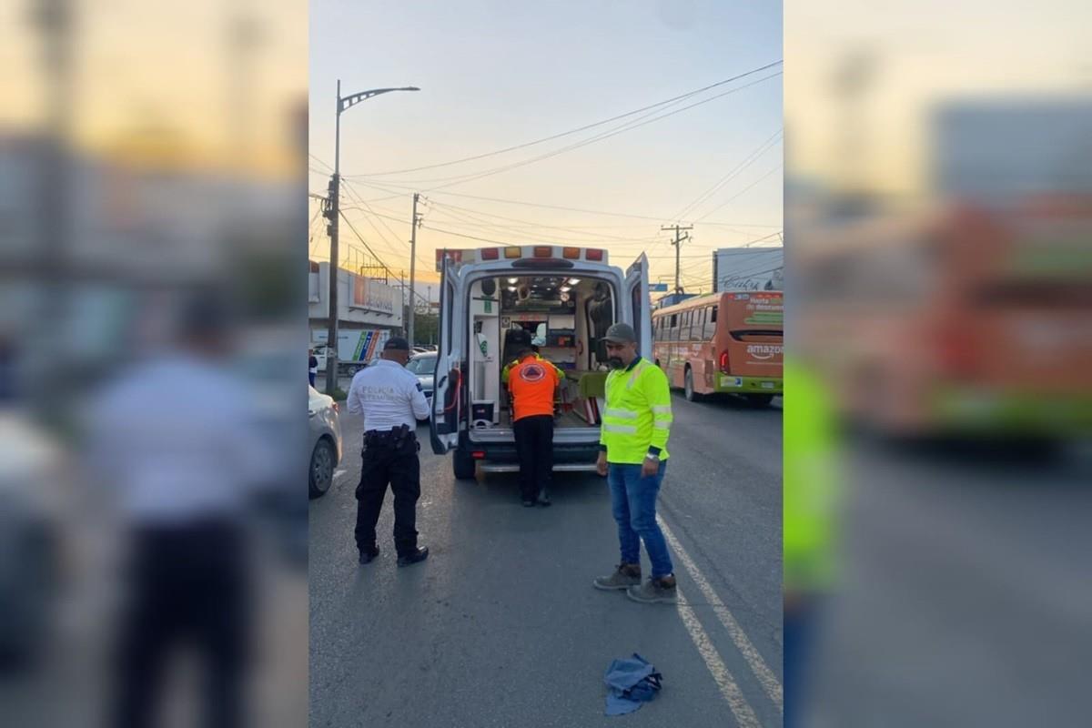 Motociclista resulta lesionado en accidente vehicular en Juárez