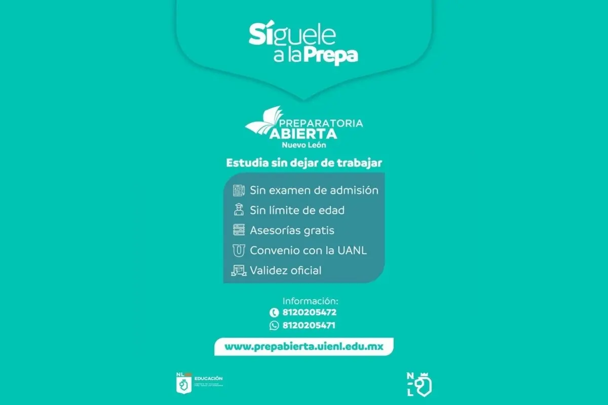 Secretaría de Educación de Nuevo León: ¿quieres terminar la preparatoria?, aquí te decimos como
