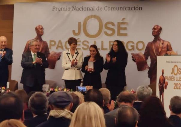 Fernanda Familiar galardonada con el Premio Nacional de Comunicación 2024 de fundación José Pagés