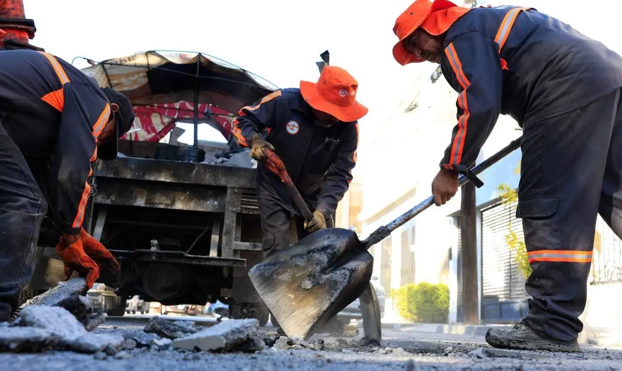 Cuadrillas de la Secretaría de Servicios Públicos de Guadalupe. Foto: Gobierno de Guadalupe