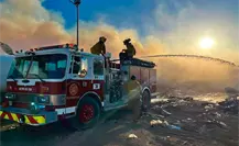 14 Hectáreas consumidas, tras incendio en el relleno sanitario de Los Cabos