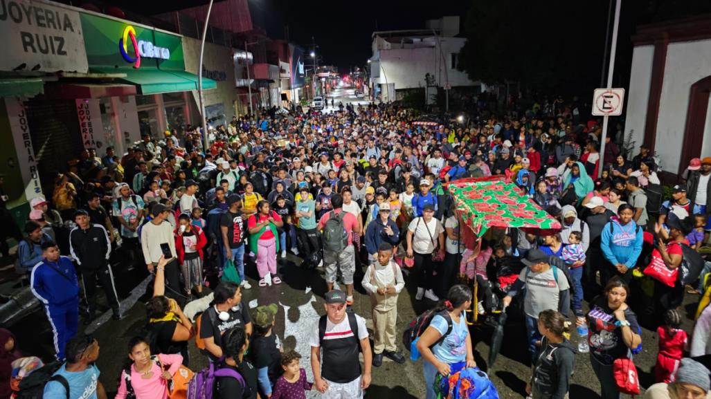 Caravana de migrantes avanza desde Chiapas rumbo a EU