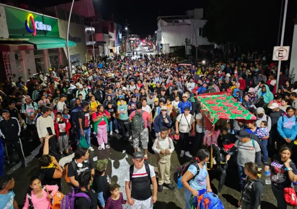 Caravana de migrantes avanza desde Chiapas rumbo a EU