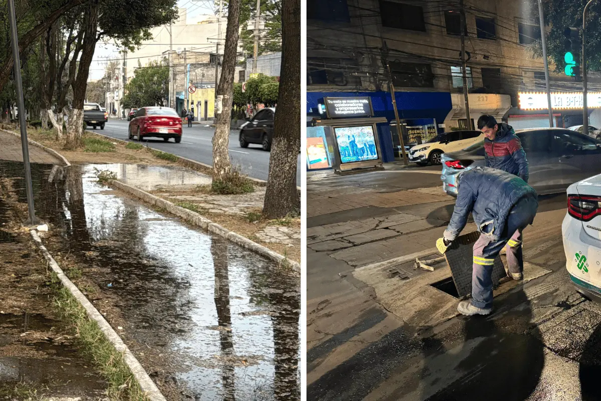 Fugas de agua en la CDMX.    Fotos: Ramón Ramírez