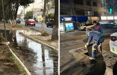 Fugas de agua en Miguel Hidalgo y Azcapotzalco movilizan a las autoridades