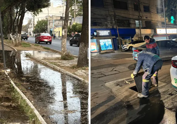 Fugas de agua en Miguel Hidalgo y Azcapotzalco movilizan a las autoridades