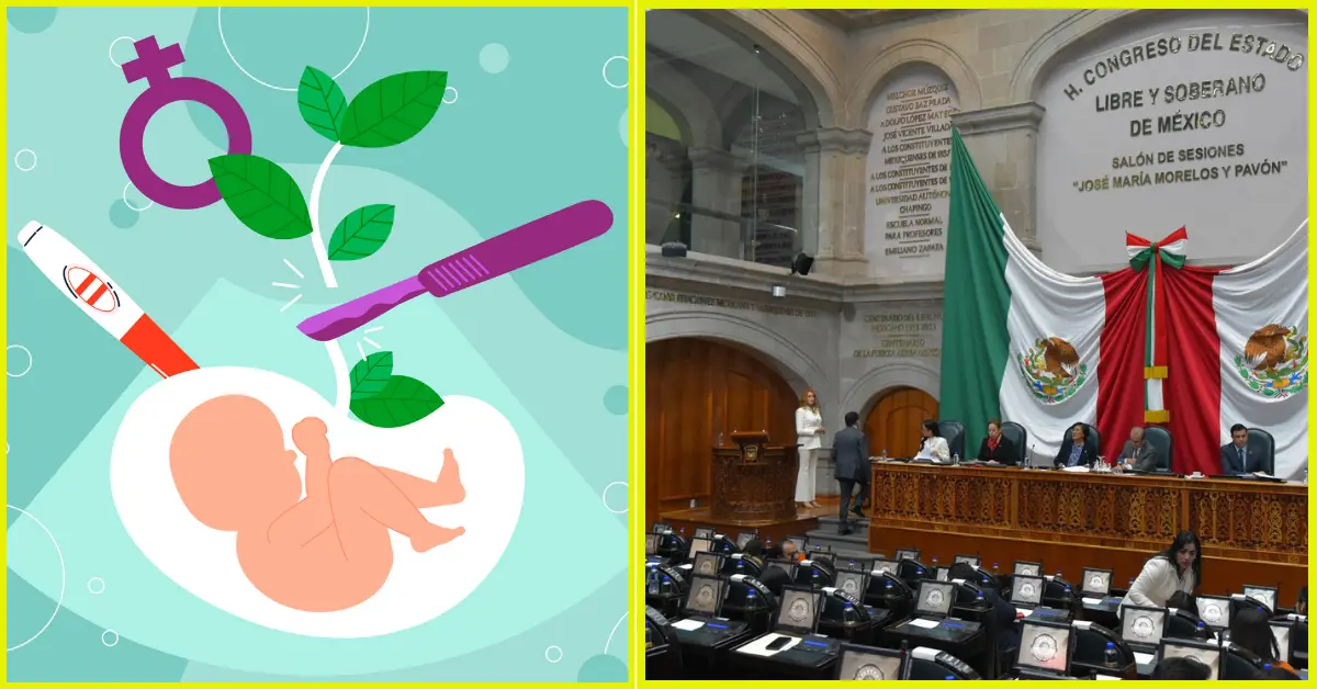 El Congreso de Edomex anunció que antes del 25 de noviembre de 2024 votarán la iniciativa para la despenalización del aborto. Foto: Freepik/Congreso de Edomex