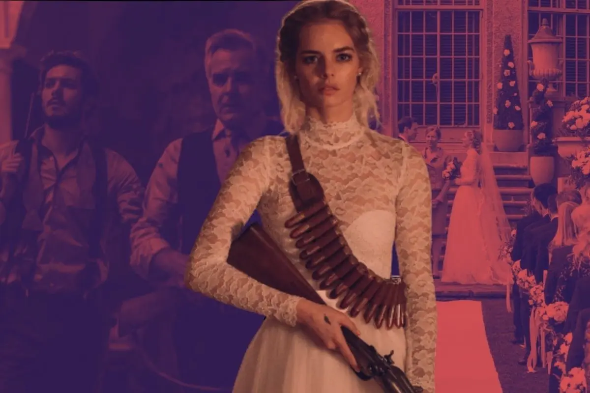 Samara Weaving protagoniza Ready Or Not, un clásico del terror imperdible. Foto: CANVA/Fox Searchlight