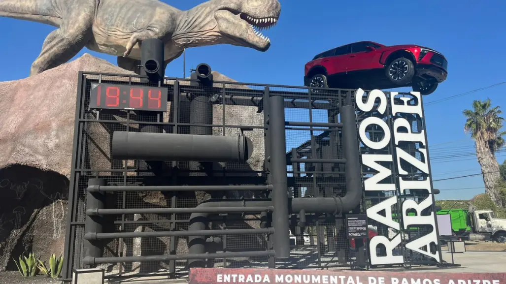 ¡Llega T-Rex a Ramos Arizpe!, una bienvenida jurásica