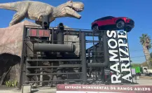 ¡Llega T-Rex a Ramos Arizpe!, una bienvenida jurásica
