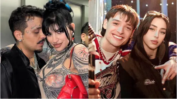 Tanto Cazzu como Nicki Nicole sostuvieron en el pasado noviazgos con artistas mexicanos como Christian Nodal y Peso Pluma, respectivamente. Foto. Canva.