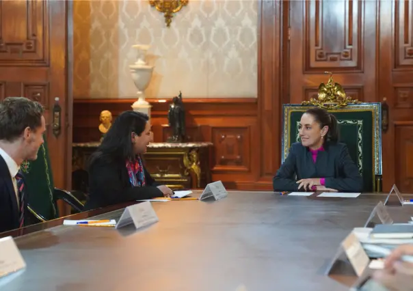 Claudia Sheinbaum se reúne con la directora de Fitch Ratings, agencia calificadora de EEUU