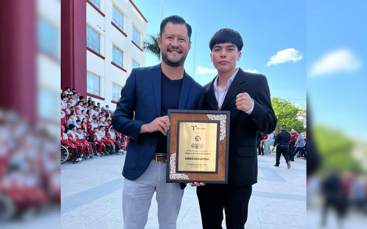 Daniel Espinoza ganador del Premio Estatal del Periodismo Deportivo en video reportaje La amenaza Torres. Foto: POSTA