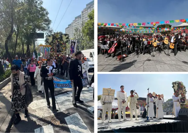 Mariachis entonan melodías y realizan peregrinación anual a la Basílica de Guadalupe