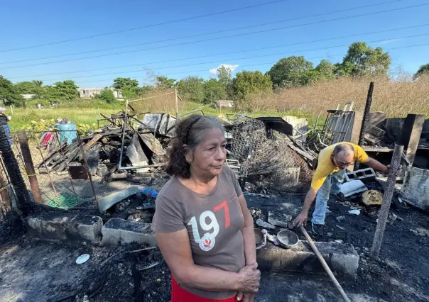 Altamira: Doña Elia y sus nietas duermen entre cenizas tras tragedia en su hogar