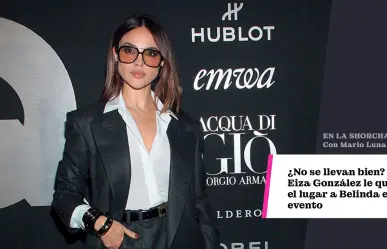 ¿No se llevan bien? Eiza González le quita el lugar a Belinda en evento