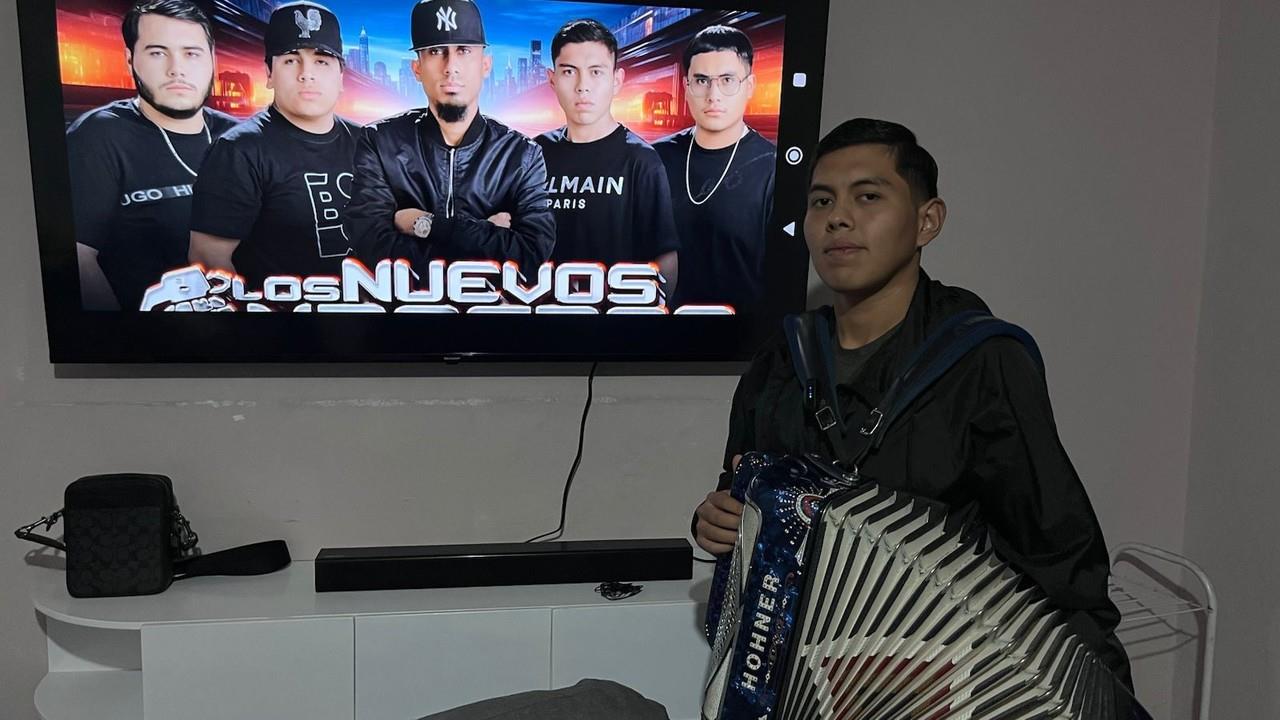 Fausto Daniel Vázquez Márquez, músico duranguense de 24 años. Foto: Alejandro Ávila.