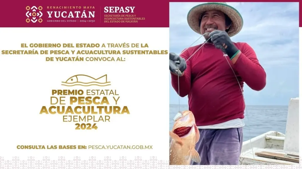 Abren Convocatoria para el Premio Estatal de Pesca y Acuacultura Ejemplar 2024